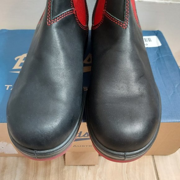 Blundstone Chelsea Black Red Boot - Picture 8 of 8